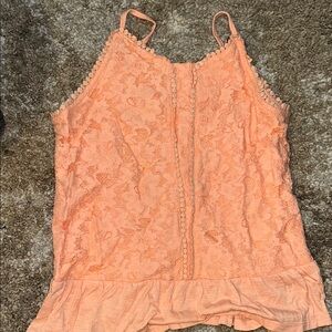 Daytrip Pink Ruffled Camisole Top